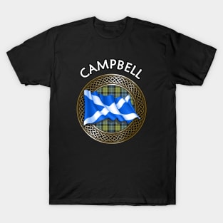 Clan Campbell Crest & Tartan Knot T-Shirt